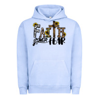 Pigment Grape Ice faith over fear Urban Hoodie - CowhideDigitalArt
