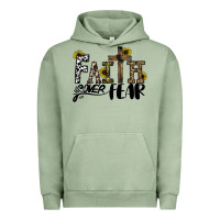 Pigment Oil Green faith over fear Urban Hoodie - CowhideDigitalArt