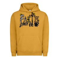 Pigment Peanut Butter faith over fear Urban Hoodie - CowhideDigitalArt