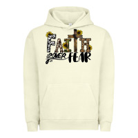 Pigment Pistachio faith over fear Urban Hoodie - CowhideDigitalArt