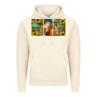 Vintage Artic Goat with sunflowers and leopard Vintage Hoodie - RanaPortraitStore
