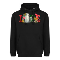Christmas Penguin Love Heavyweight Hoodie | Teevron