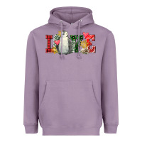 Lavender christmas penguin love Heavyweight Hoodie - FaDigitalArtStudio