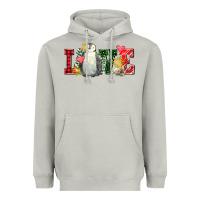 Moon Dust christmas penguin love Heavyweight Hoodie - FaDigitalArtStudio
