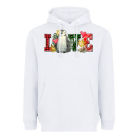 White christmas penguin love Heavyweight Hoodie - FaDigitalArtStudio
