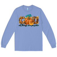 Colony Blue With God All Things Are Possible Long Sleeve Tee - texasbilliewilder
