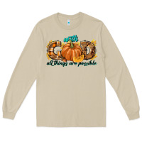 Mushroom With God All Things Are Possible Long Sleeve Tee - texasbilliewilder