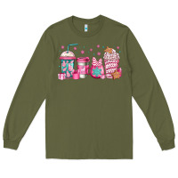 Army Green pink Christmas coffee Long Sleeve Tee - Jasminsmagicworld