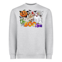 Heather Grey the boo crew Heavyweight Sweatshirt - CowGirlArtShop