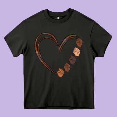 Black History Melanin Heavy Core Tee Designed By Maliassmallbusiness