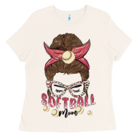 Bone softball mom Ladies Tee - MaliasSmallBusiness