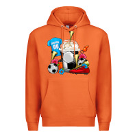 Carrot Soccer Frappe Coffee Premium Hoodie - FaDigitalArtStudio