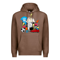 Chestnut Soccer Frappe Coffee Premium Hoodie - FaDigitalArtStudio