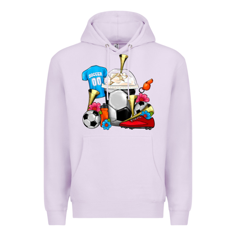 Soccer Frappe Coffee Premium Hoodie by FaDigitalArtStudio | Teevron