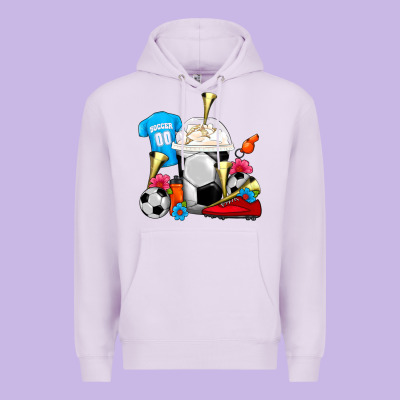 Soccer Frappe Coffee Premium Hoodie Designed By Fadigitalartstudio