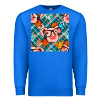 True Royal fall pig seamless pattern Premium Sweatshirt - BundleAndBundleShop