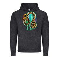 Vintage Black Leo Zodiac Sign Sunflower Leopard Serape Vintage Hoodie - RanaPortraitStore