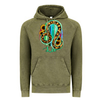 Vintage Olive Leo Zodiac Sign Sunflower Leopard Serape Vintage Hoodie - RanaPortraitStore
