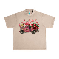 French Oak love truck with roses and leopard Urban Heavy Tee - RanaPortraitStore