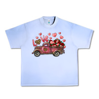Grape Ice love truck with roses and leopard Urban Heavy Tee - RanaPortraitStore