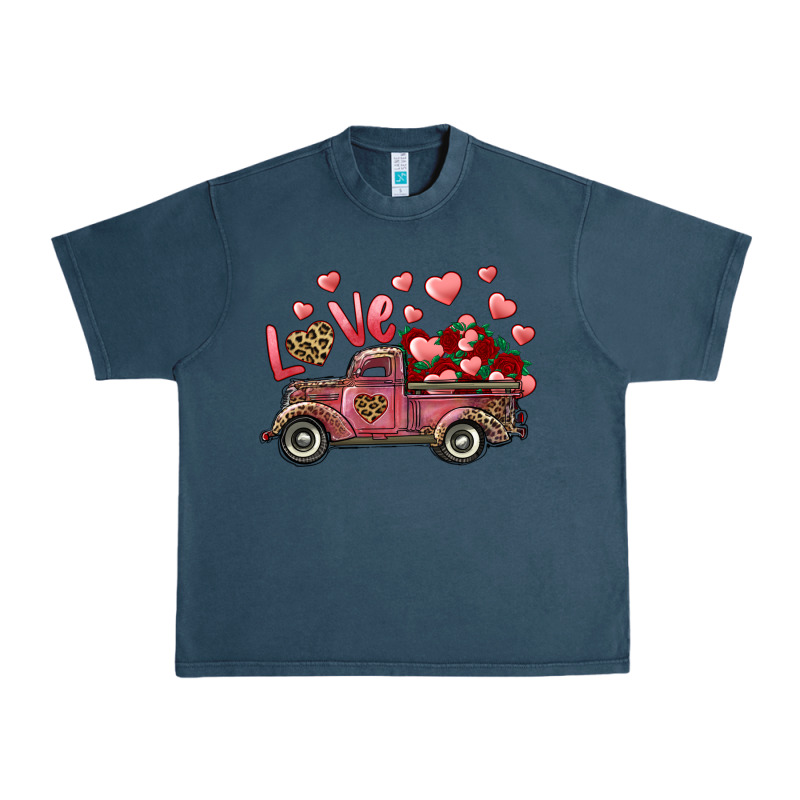 Love Truck With Roses And Leopard Urban Heavy Tee by RanaPortraitStore | Teevron