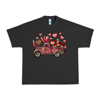 Pigment Black love truck with roses and leopard Urban Heavy Tee - RanaPortraitStore