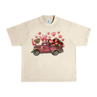 Sandshell love truck with roses and leopard Urban Heavy Tee - RanaPortraitStore