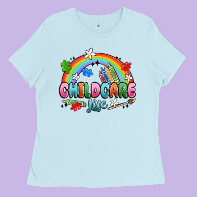 Childcare Life Ladies Tee Designed By Maliassmallbusiness
