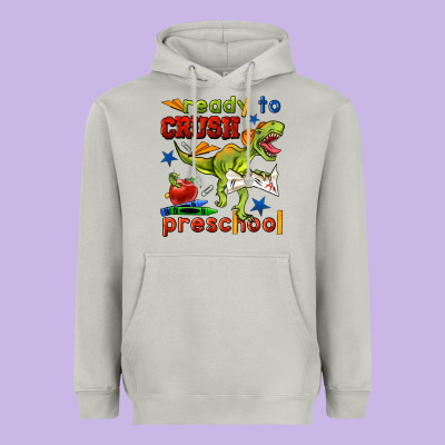 Ready To Crush Preschool Heavyweight Hoodie Designed By Bundleandbundleshop