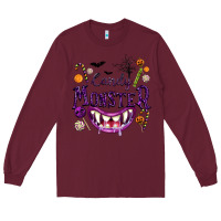 Burgundy Candy Monster Long Sleeve Tee - texasbilliewilder