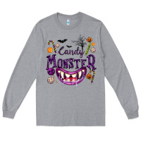 Heather Grey Candy Monster Long Sleeve Tee - texasbilliewilder