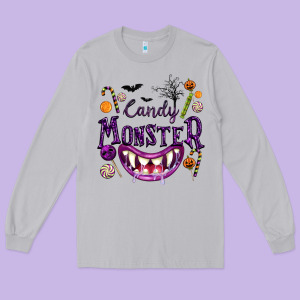 Candy Monster Long Sleeve Tee Designed By Texasbilliewilder