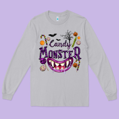Candy Monster Long Sleeve Tee Designed By Texasbilliewilder