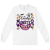 White Candy Monster Long Sleeve Tee - texasbilliewilder