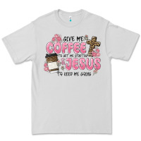 Dove Grey give me coffee jesus Premium Tee - MaliasSmallBusiness