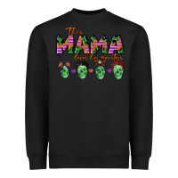 Black personalized this mama loves her monsters Heavyweight Sweatshirt - CowGirlArtShop