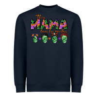 Navy personalized this mama loves her monsters Heavyweight Sweatshirt - CowGirlArtShop