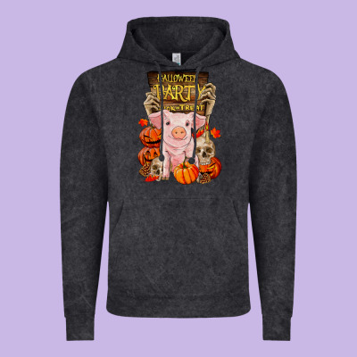 Halloween Party Pig Vintage Hoodie Designed By Ranaportraitstore