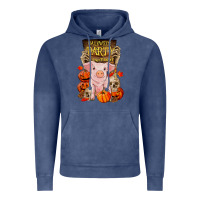 Vintage Denim halloween party pig Vintage Hoodie - RanaPortraitStore