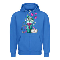 True Royal Nurse Frappe Zipper Hoodie - FaDigitalArtStudio
