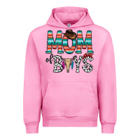 Fuchsia Pink mom of boys Urban Hoodie - CowhideDigitalArt