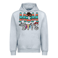 Heather Grey mom of boys Urban Hoodie - CowhideDigitalArt