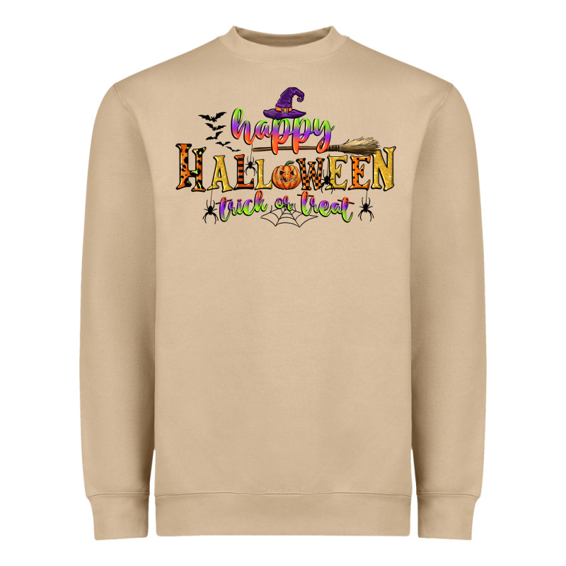 Happy Halloween Trick Or Treat Heavyweight Sweatshirt by CowGirlArtShop | Teevron