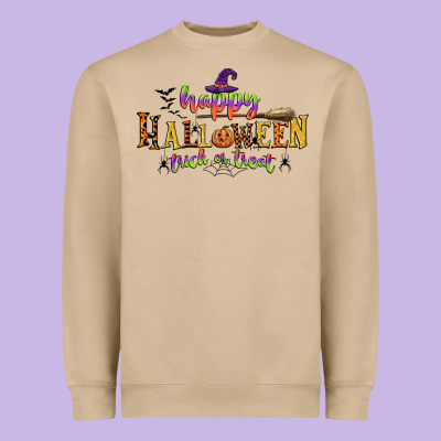 Happy Halloween Trick Or Treat Heavyweight Sweatshirt Designed By Cowgirlartshop