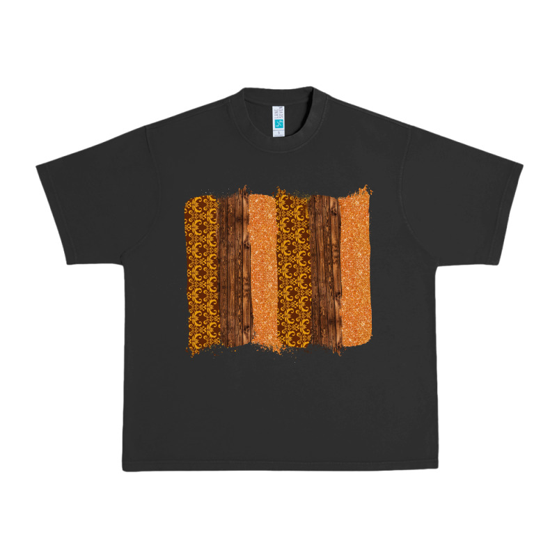 Western Wood Glitter Vintage Pattern Urban Heavy Tee by Bettercallsaul | Teevron
