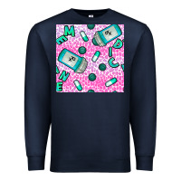 Navy Western Medicine Seamless Pattern Premium Sweatshirt - BundleAndBundleShop