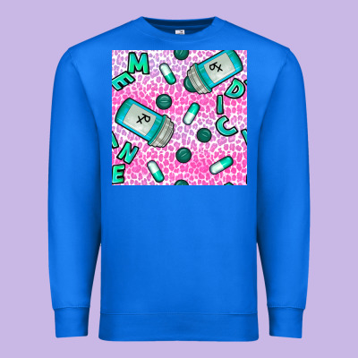 Western Medicine Seamless Pattern Premium Sweatshirt Designed By Bundleandbundleshop