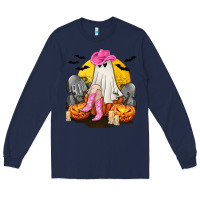 Navy Halloween Cowgirl Costumes Long Sleeve Tee - texasbilliewilder