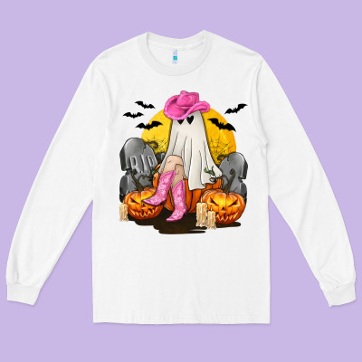 Halloween Cowgirl Costumes Long Sleeve Tee Designed By Texasbilliewilder