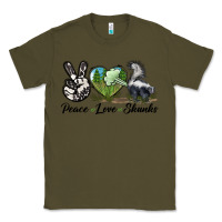 Army Green Peace Love Skunks Classic Tee - LillyAllenDesigns